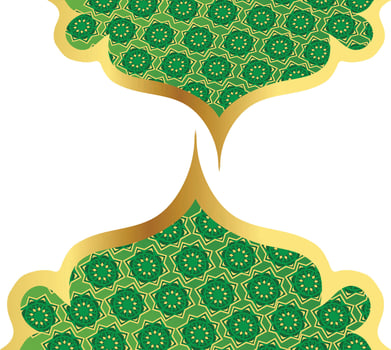 Islamic Border Frame Islamic Pattern vector