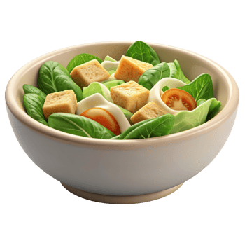 A bowl of salad with lettuce, tomatoes and cheese png