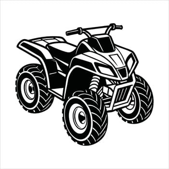 Wheeler ATV Conquering the Terrain vector