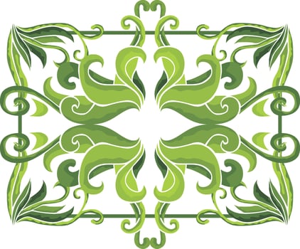 Sophisticated Botanical Motifs for Border Decoration vector