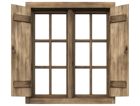 Old brown window png