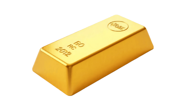 A Gleaming Gold Bar 50 RC 2012 Precious Metal Ingot Wealth Investment Finance png