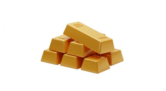 A Pile of Shiny Gold Bars Gleaming Brilliantly Wealth and Prosperity Concept png