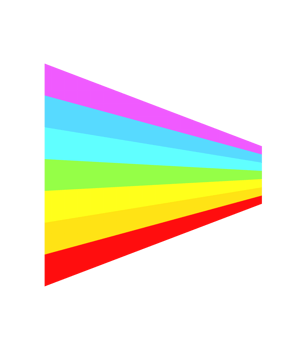 Colorful Abstract Rainbow Gradient Design png