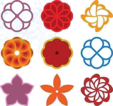 Flowers Color Object vector