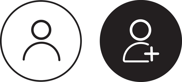 User icon in flat style. Profile and people silhouette. people icon. vector