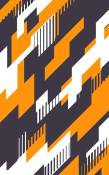 An orange and white geometric pattern vector