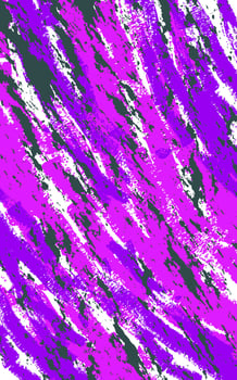 Abstract purple and white paint splatters on a black background vector