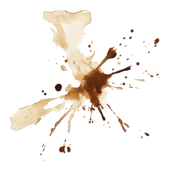 Stain creates an artistic splash against a plain Transparent background, showcasing color and texture, stain on png