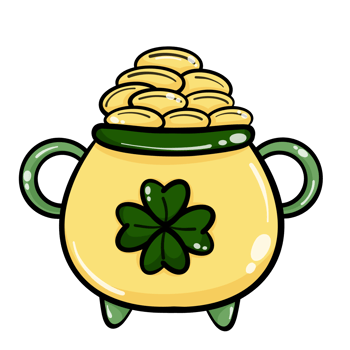 pot full of golden coins png