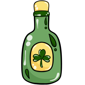 St. Patrick's Beer Bottle png