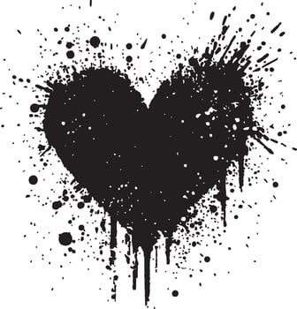 Heart Illustration for Social Media vector