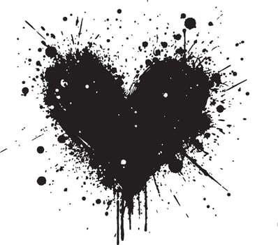 Simple Love Heart Graphic Design vector
