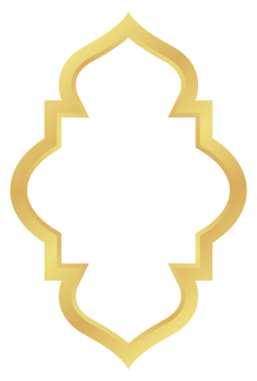 The Dome with Rectangle Circle Gold Gradient Oriental Style Islamic Frame Arches with Modern Boho Mosque Dome for Window png