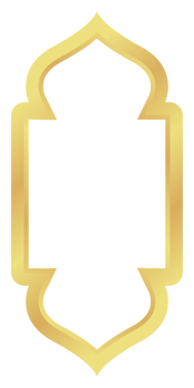The Dome with Rounded Rectangle Gold Gradient Oriental Style Islamic Frame Arches with Modern Boho Mosque Dome for Window png