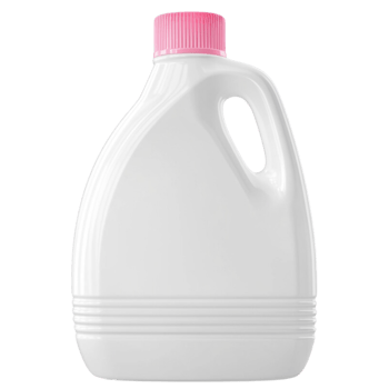White plastic bottle isolate on transparent background. png
