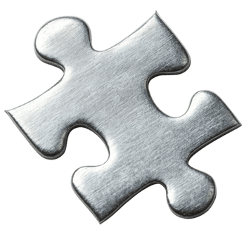 Silver Puzzle piece png
