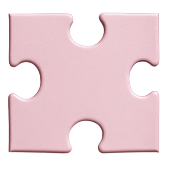 Pink Puzzle piece illustration png
