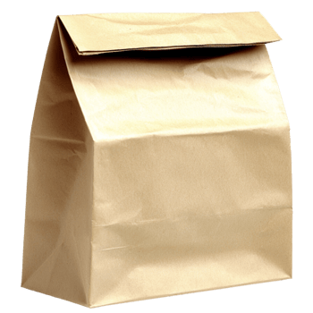 Brown paper bag png