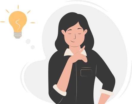 Business Marketing Illustration on White Background. vector