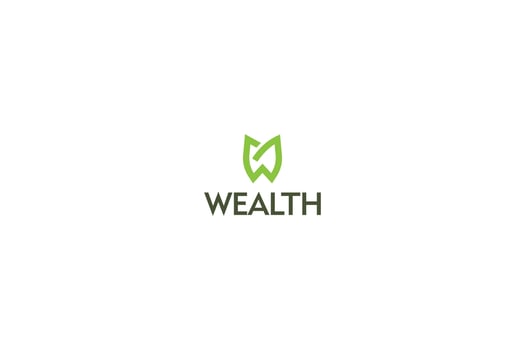 Letter W creative green color dental logo vector
