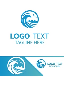 Tide Path Waves Logo vector