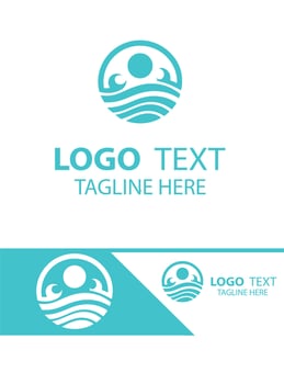 Coastal Waves waves logo vector
