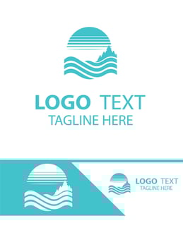 Vibrant Waves waves logo vector