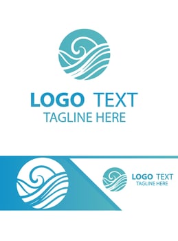 Surf Wave waves logo vector