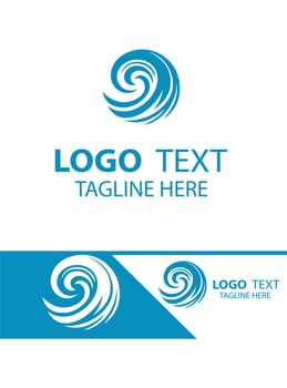 Radiant Wave waves logo vector