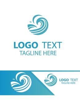 Fresh Wave waves logo vector