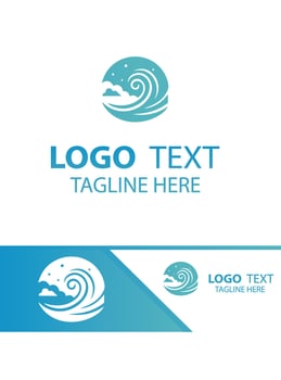 Surf Whirl Waves Logo vector