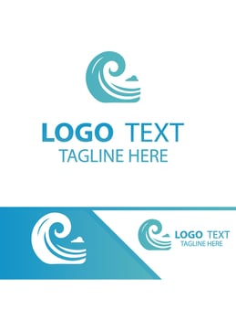 Wind Tide Waves Logo vector