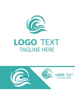 Ocean Whirl Waves Logo vector