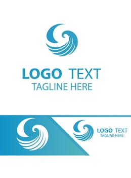 Flow Tide Waves Logo vector