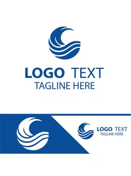Splash Tide Waves Logo vector