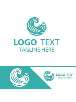 Deep Dive Waves Logo vector