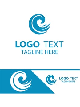 Sea Spark Waves Logo vector