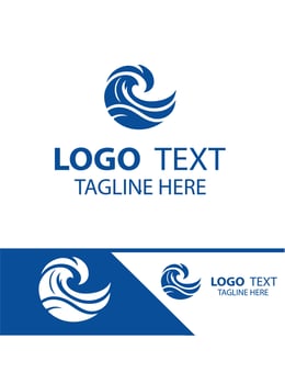 Fluid Surge Waves Logo vector
