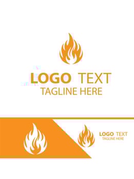 Ember Horizon flame logo vector