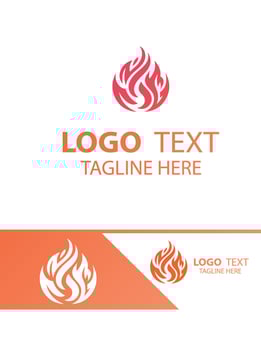Flame Glowstone flame logo vector