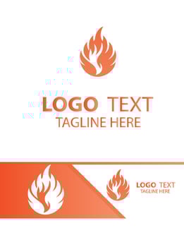 Ignite Radiance flame logo vector