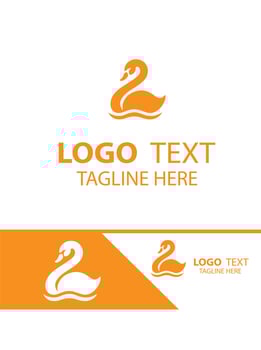 Snowy Swan logo vector