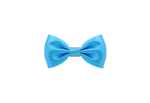 A blue bow tie on transparent background png