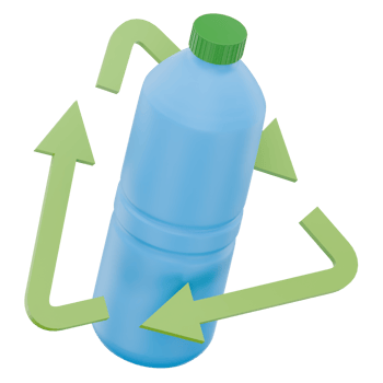 3D Reusable Water Bottle Icon Sustainable Living png