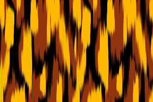 Red and Yellow Stripe Ikat Pattern. Design for fabric, background, wallpaper, textile, wrapping, carpet, print, clothing, embroidery vector