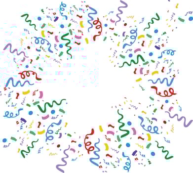 Colorful Confetti Paper Confetti Design vector
