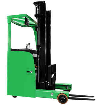Green reach electric forklift png