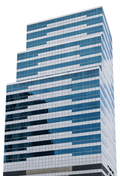 Modern office mirror building png