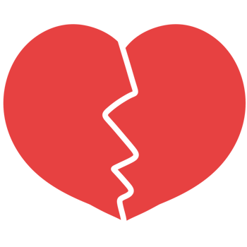 Broken Red Heart png